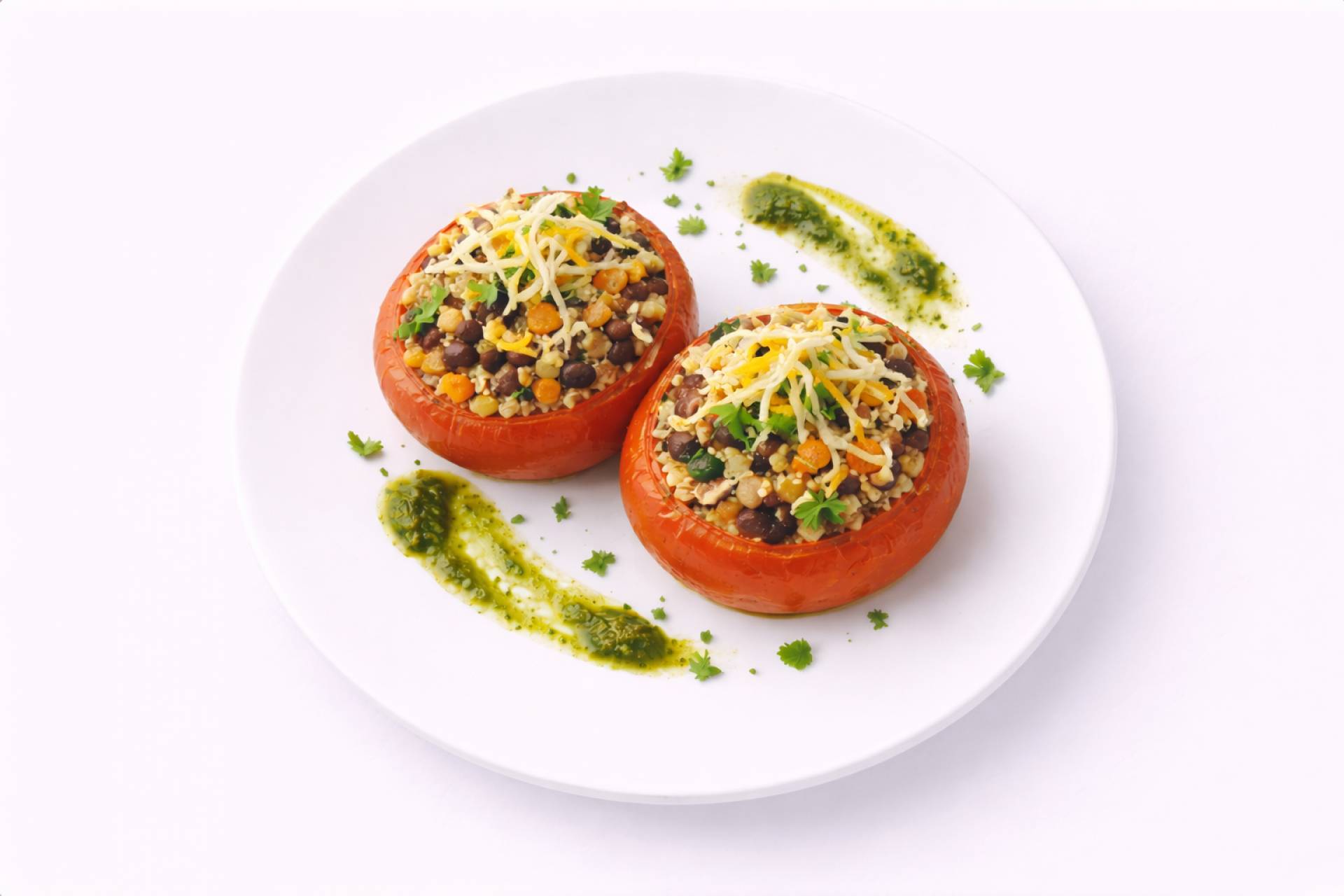 Mediterranean Quinoa Stuffed Tomatoes