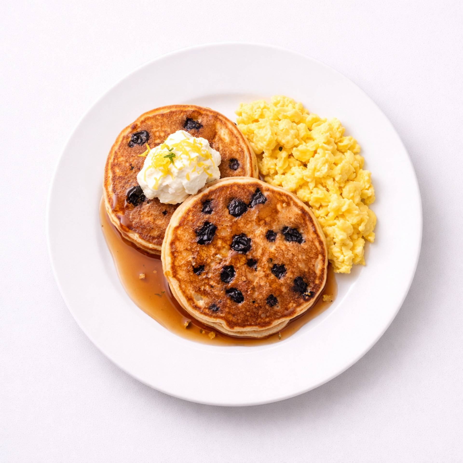 Blueberry Lemon Ricotta Pancakes