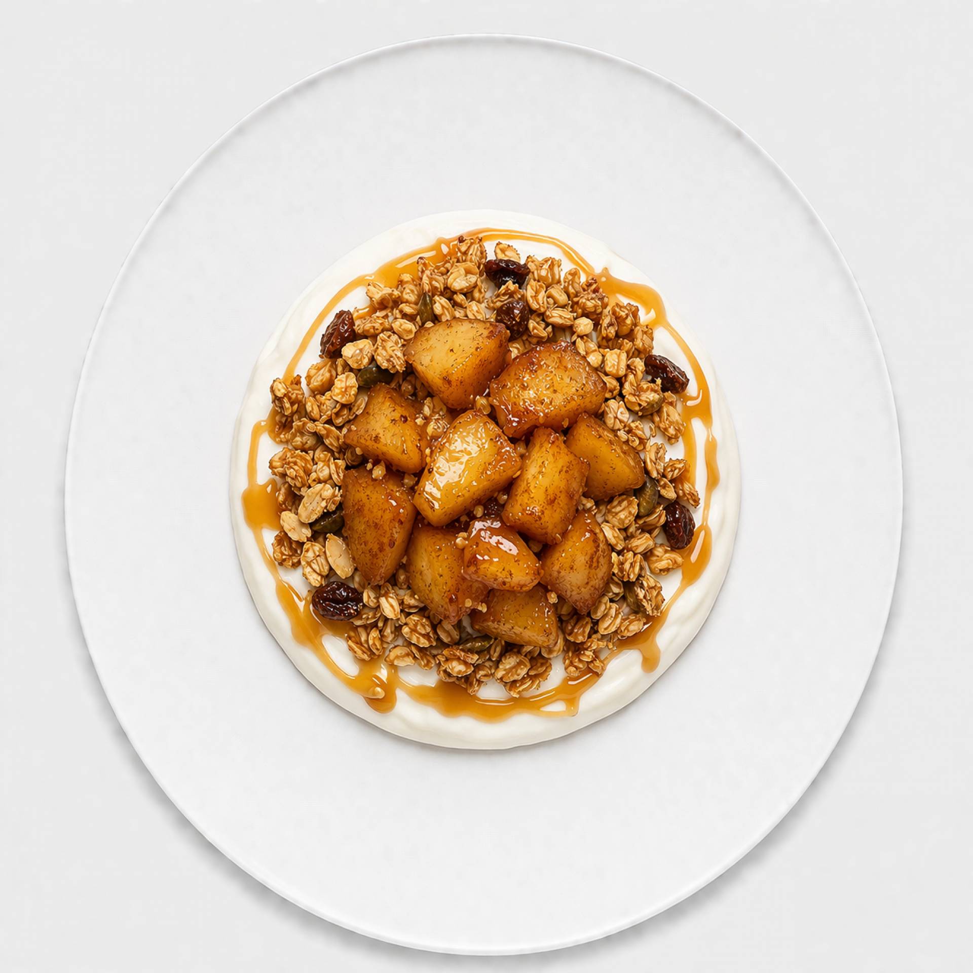 Spiced Caramel Apple Yogurt Parfait
