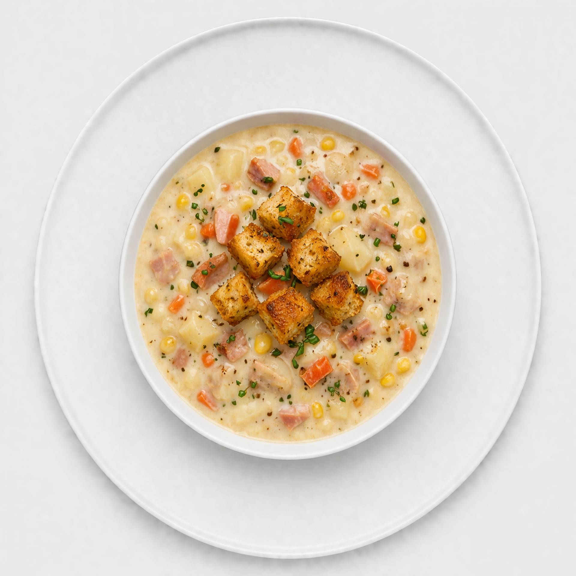 Grilled Ham & Cheese Chowder