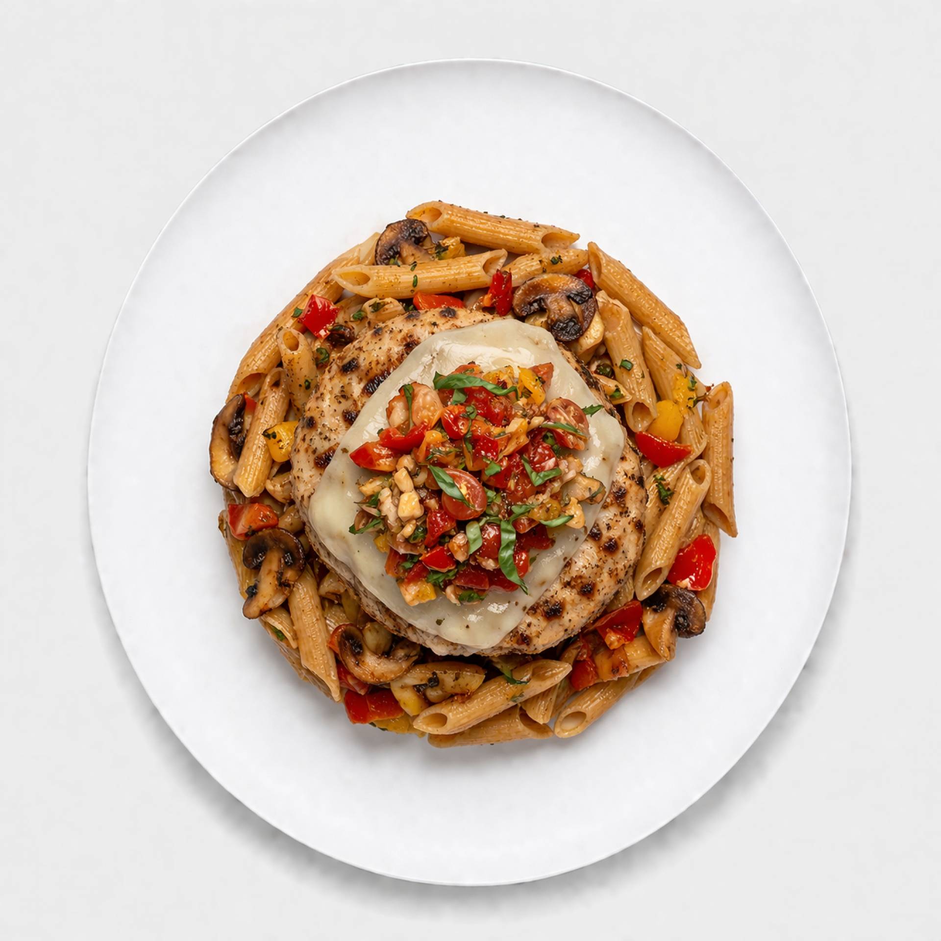 Swiss Turkey Burger Pasta