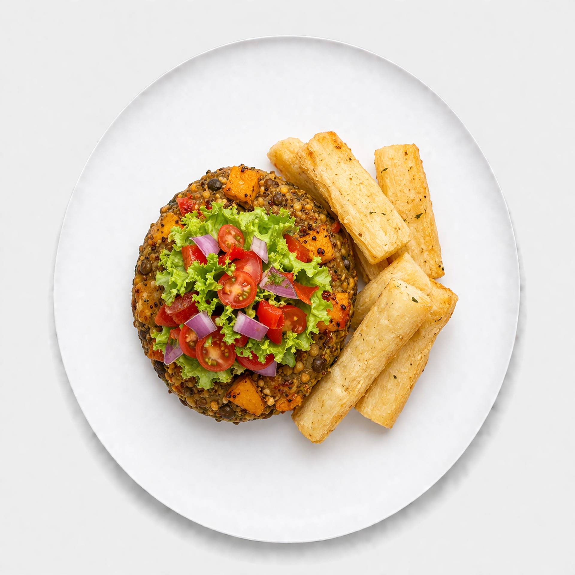 Thai Vegetable Burger Bowl