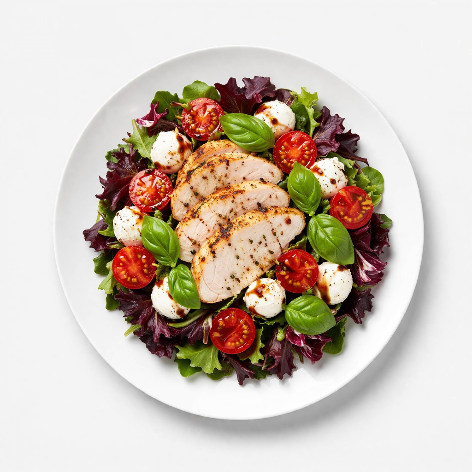 Heirloom Caprese Chicken Salad