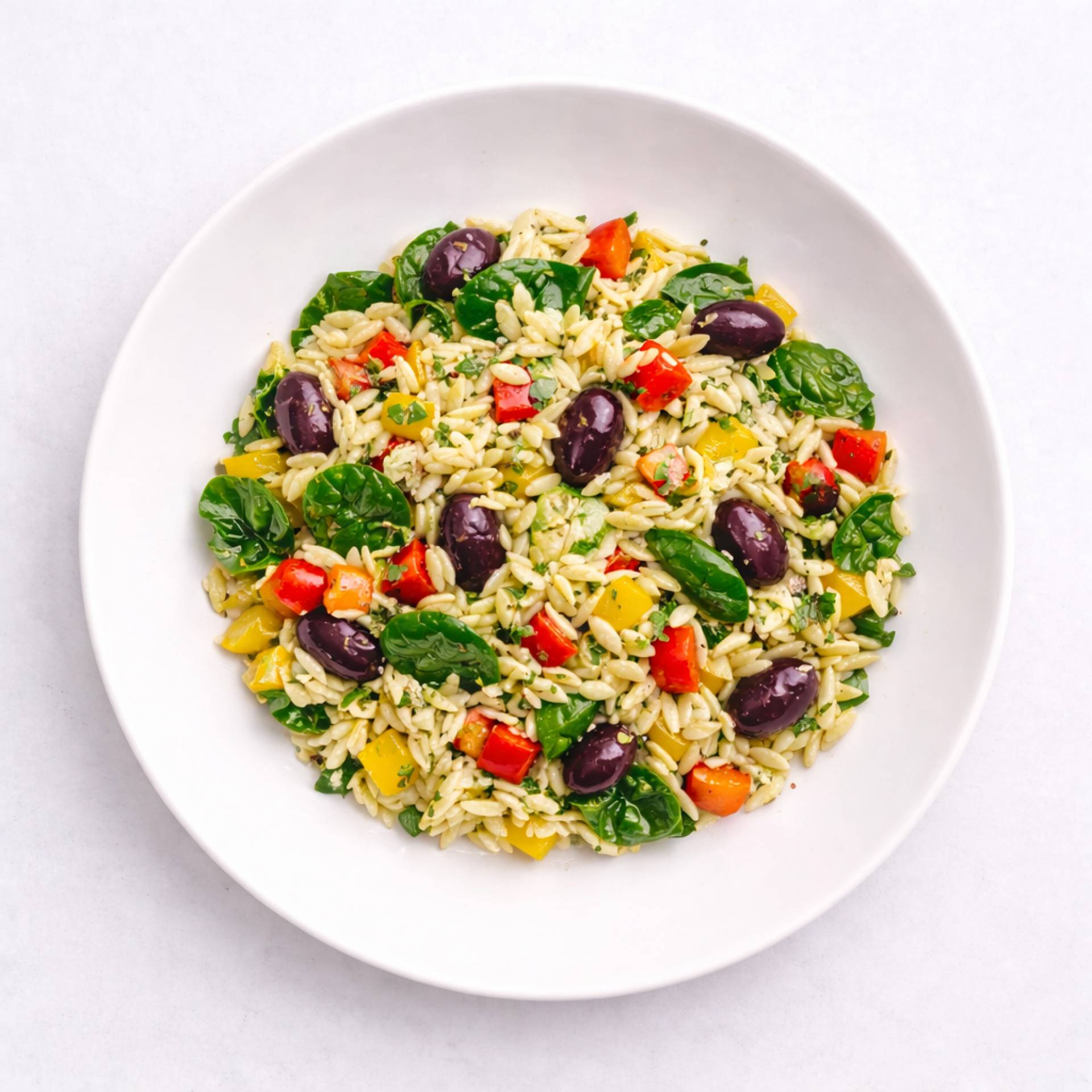 Greek Orzo Garden Salad