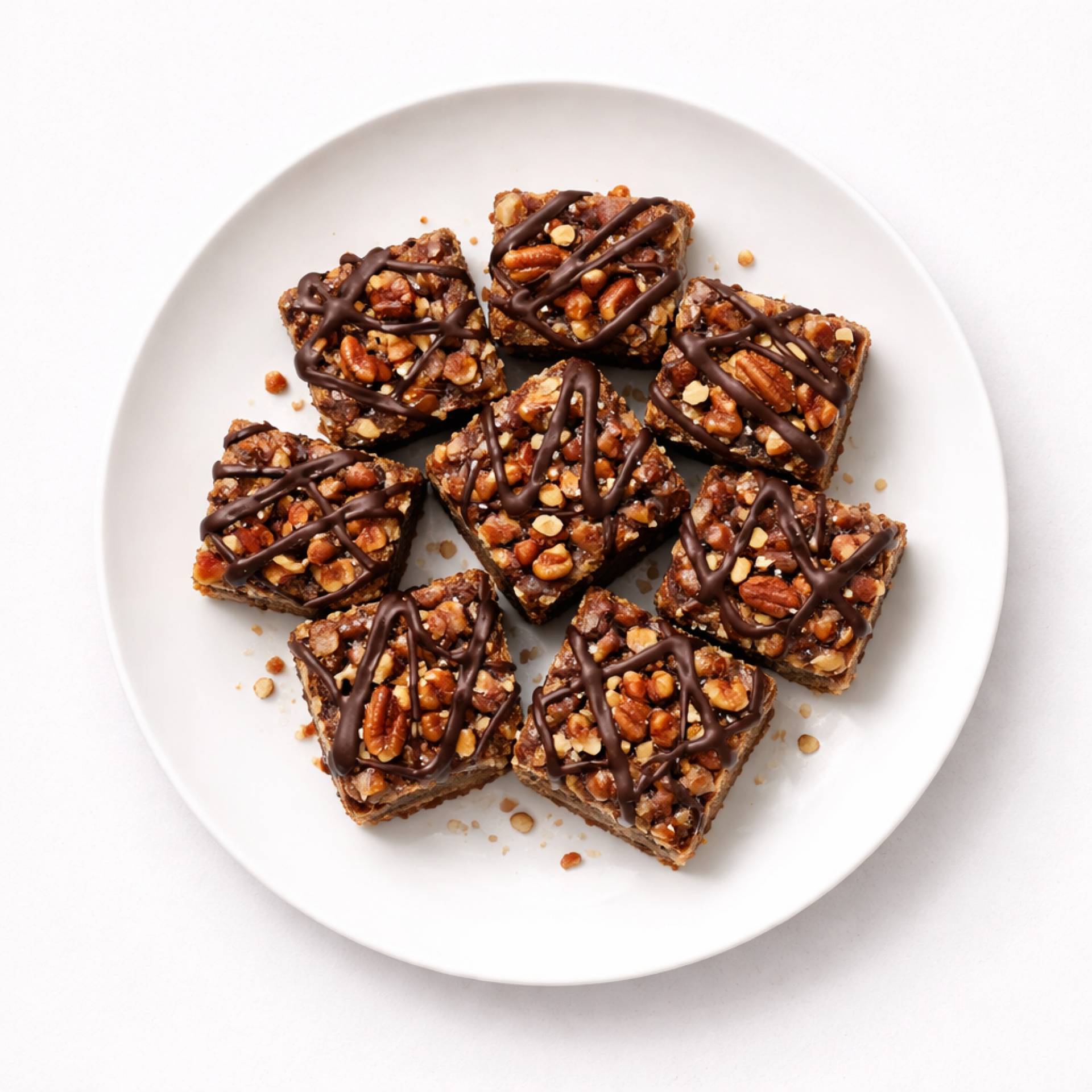 Dark Chocolate Pecan Bar Bites