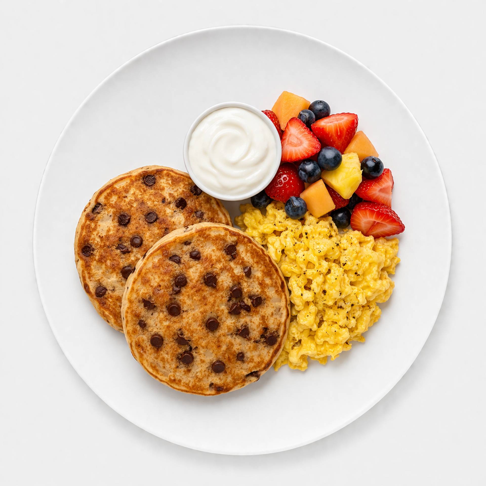 Chocolate Chip Protein Pancakes