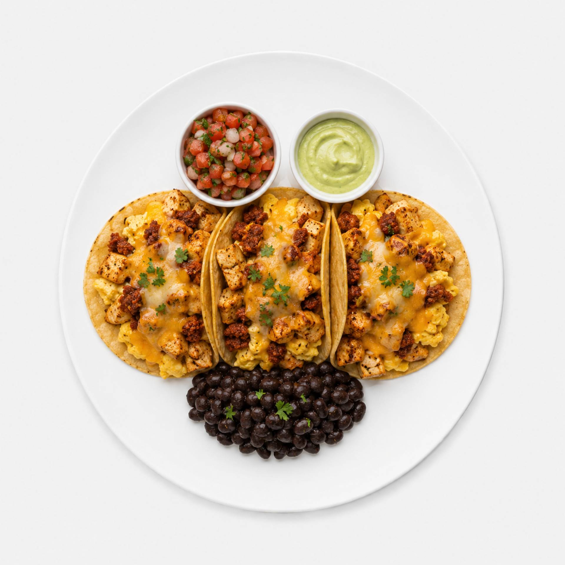 Cajun Breakfast Tacos