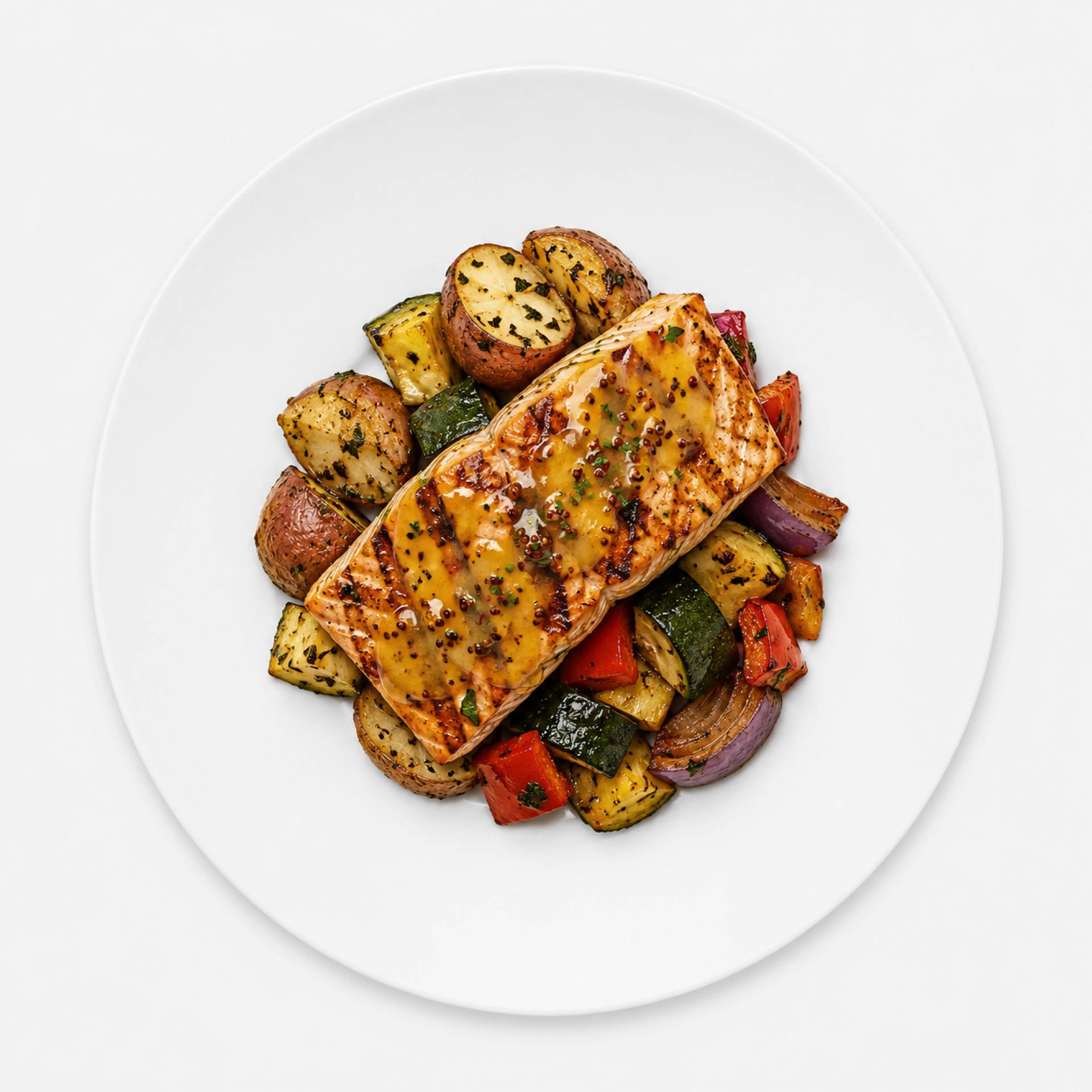Honey Mustard Glazed Salmon