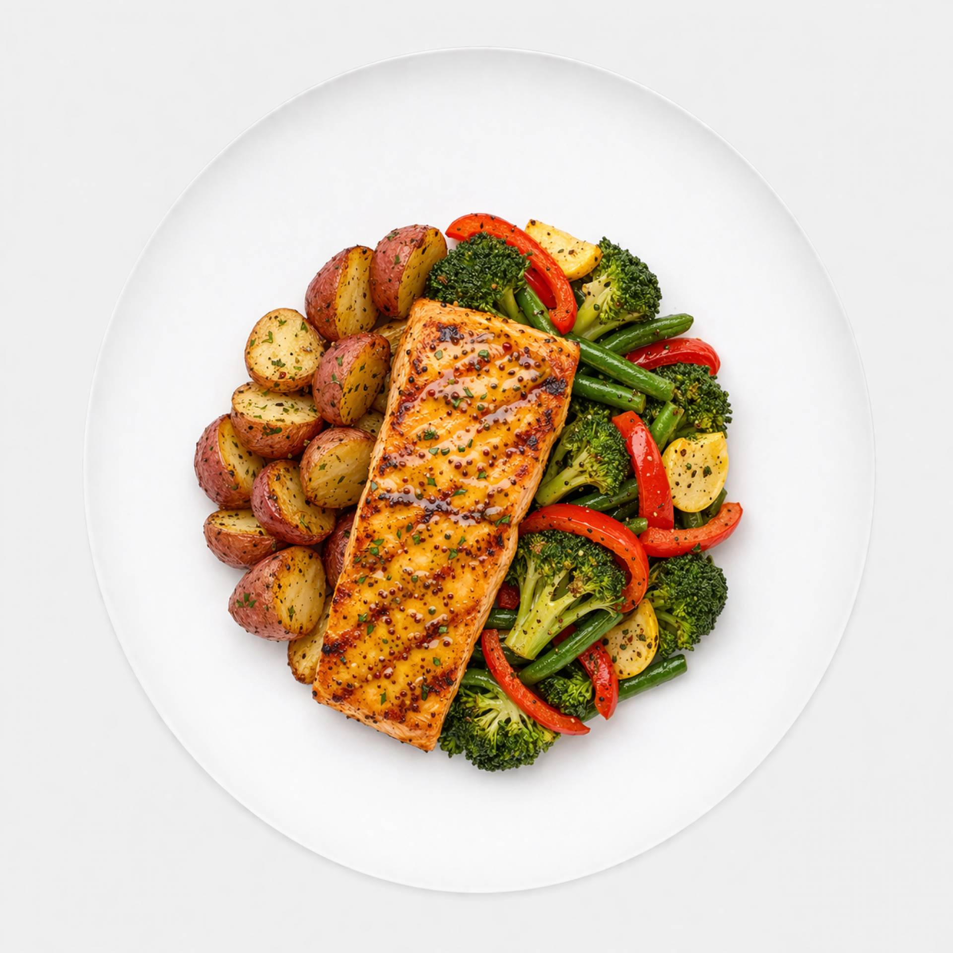 Honey Mustard Glazed Salmon