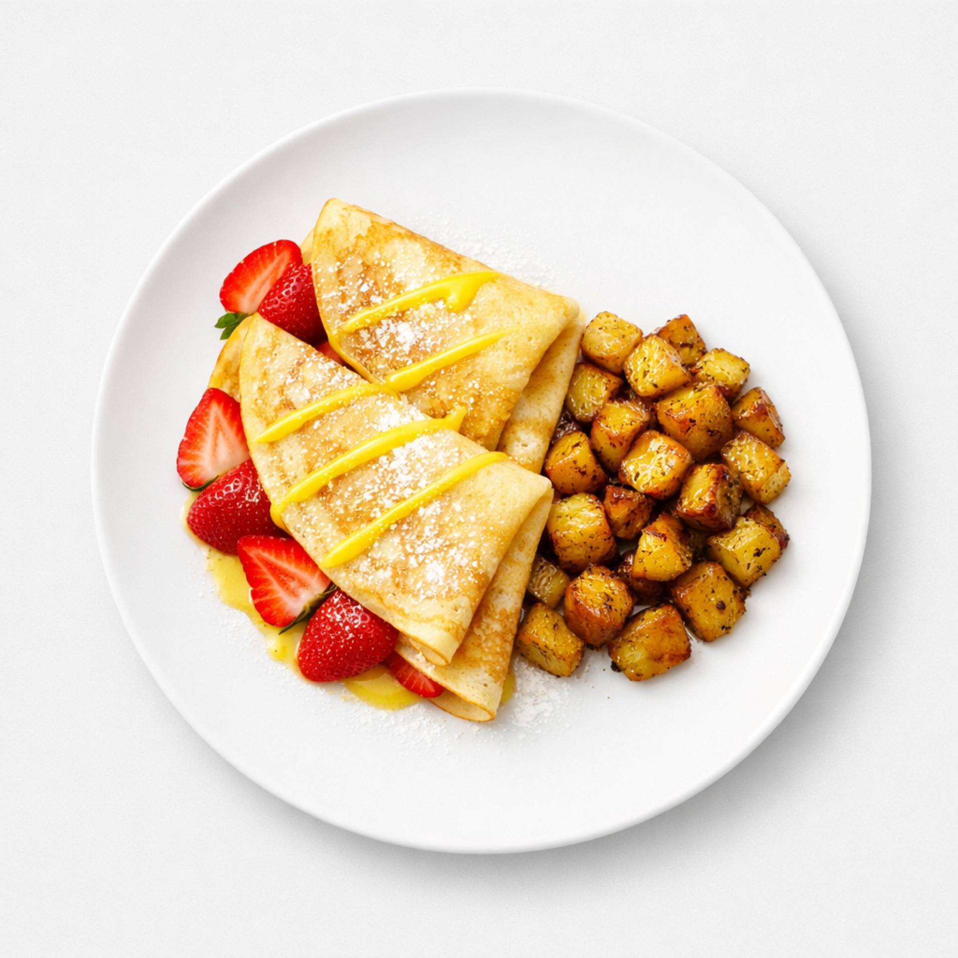 Lemon Berry Breakfast Crepes