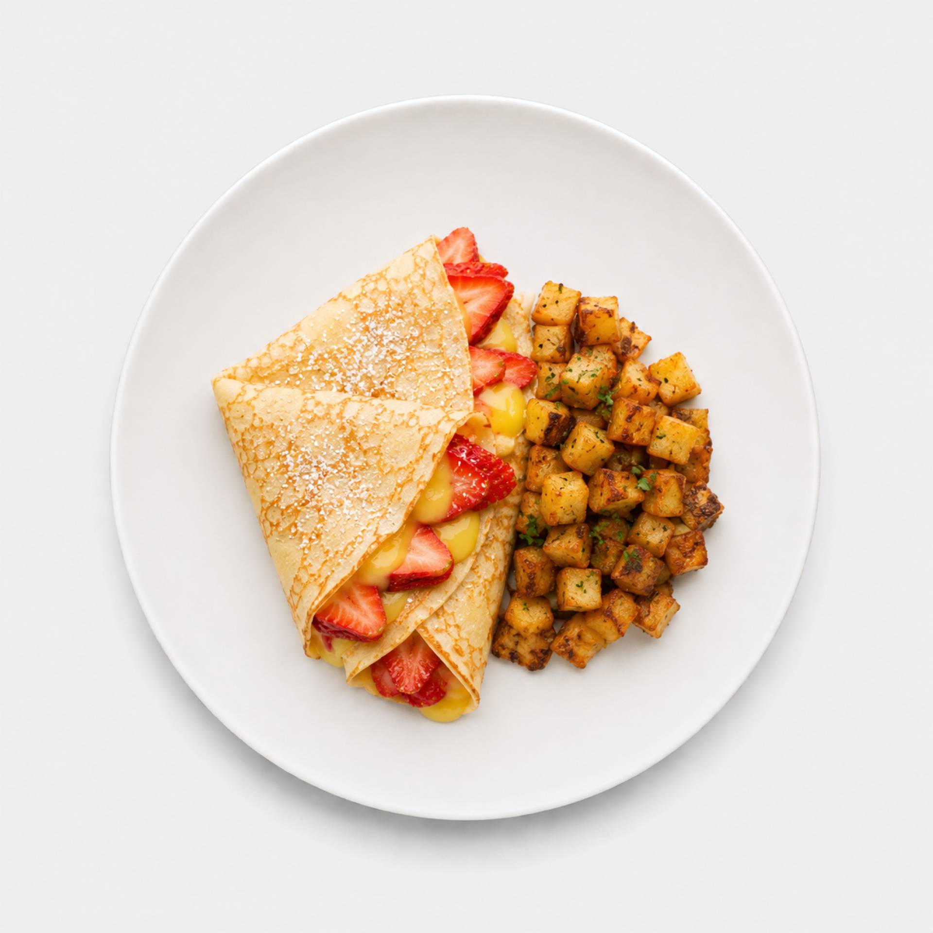 Lemon Berry Breakfast Crepes