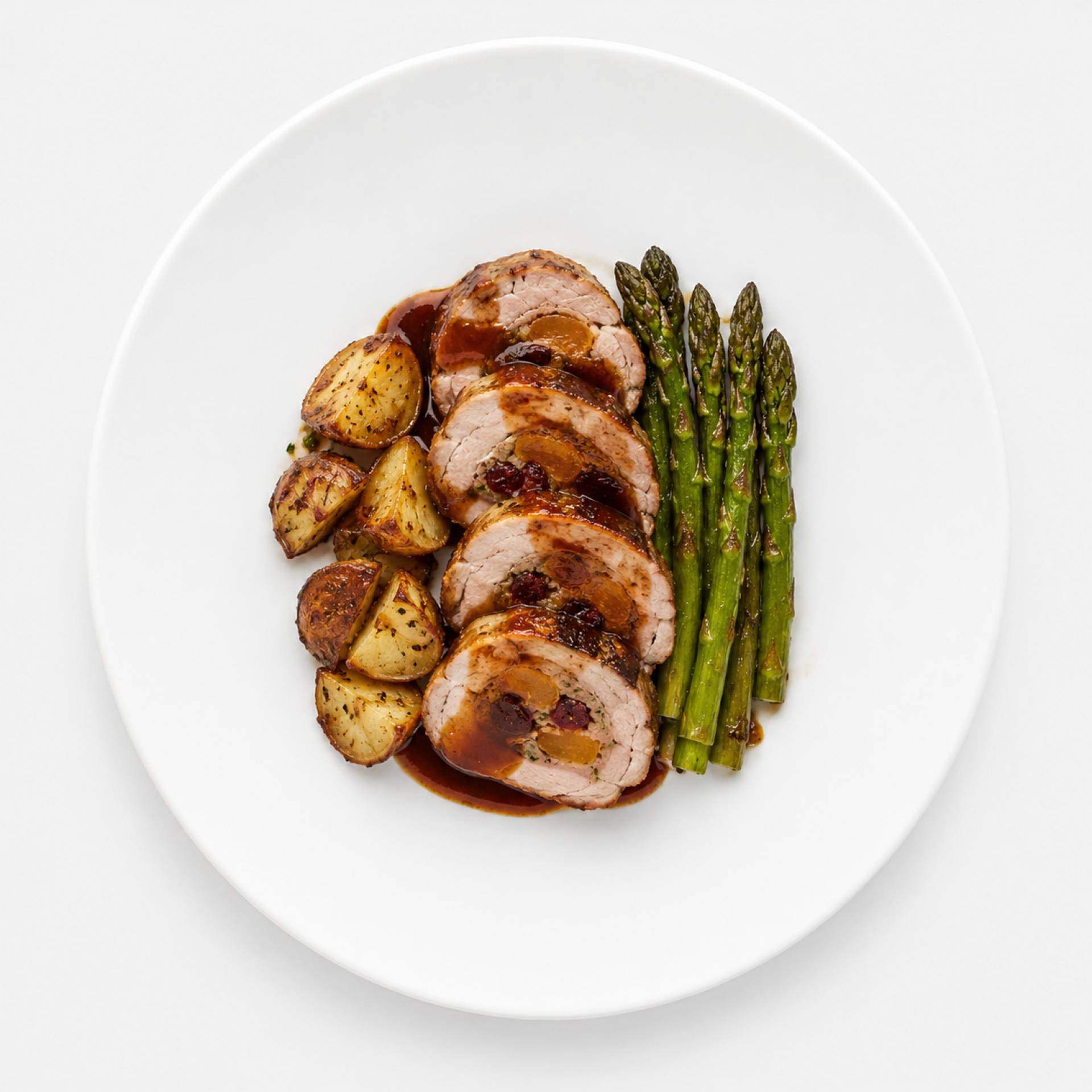 Cabernet Braised Stuffed Pork Loin